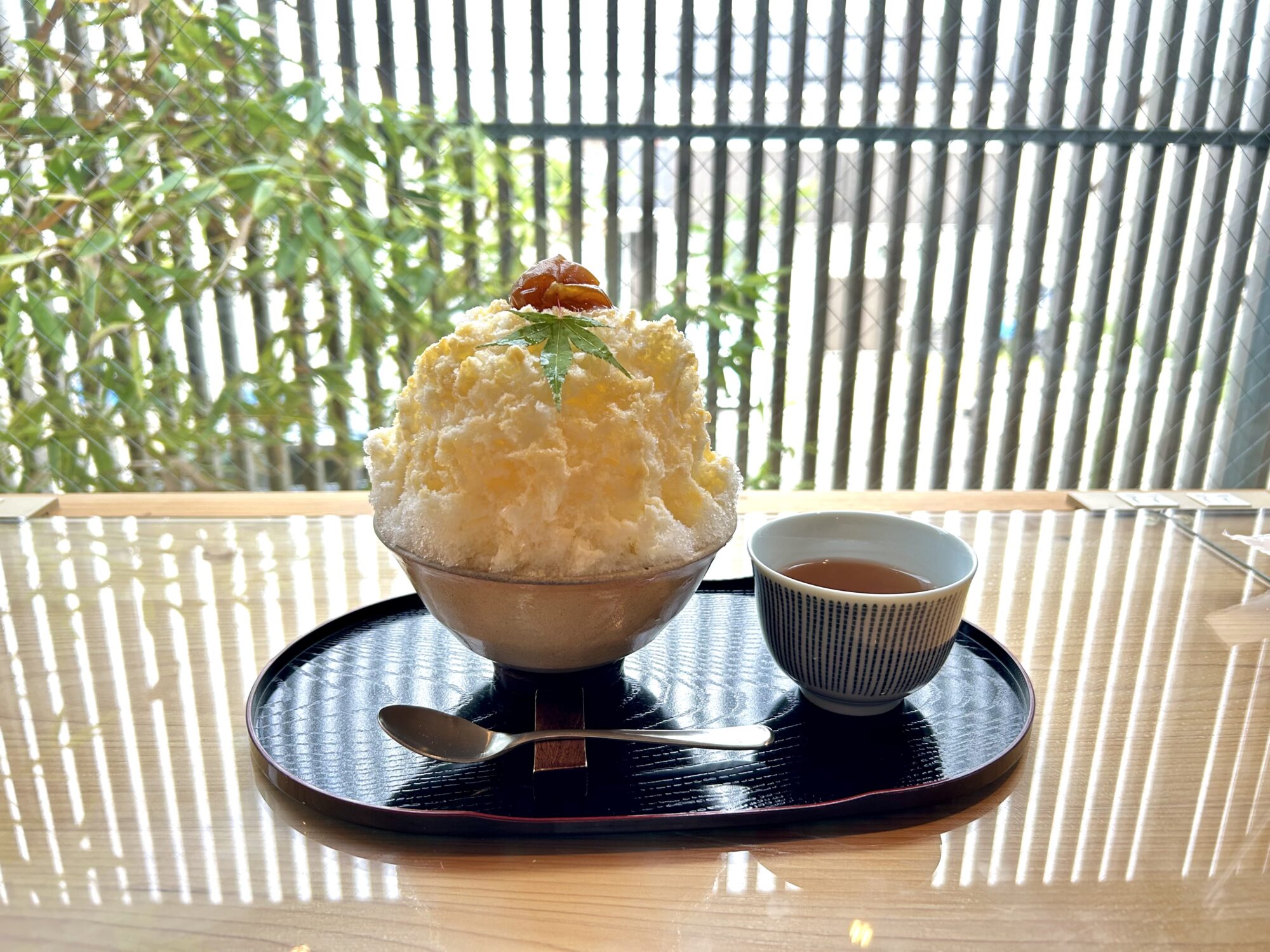 坊主カフェBAR 梅みつミルク氷